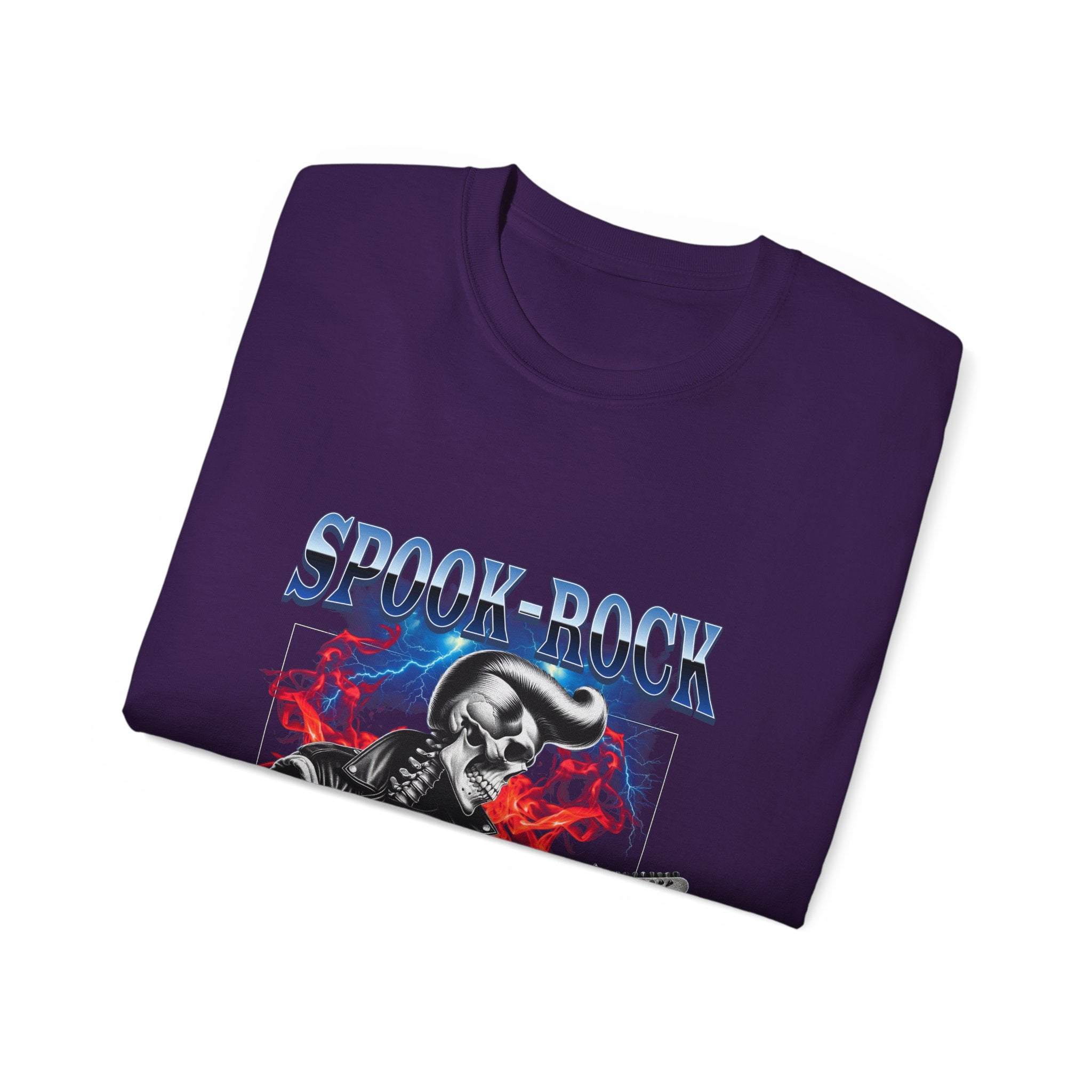 Spook-Rock - Unisex Cotton Tee (Front) - Damned Threads